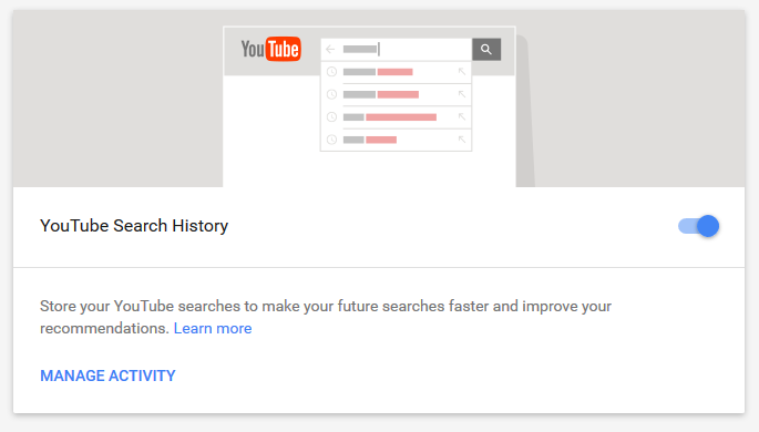 delete YouTube history
